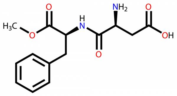 molecular structure of aspartame